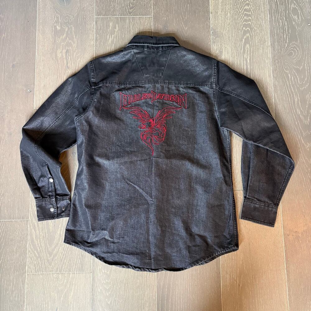 Harley Davidson Denim Button Up